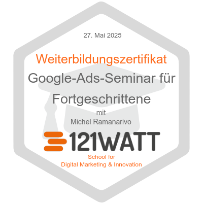 Google Ads Advanced Zertifizierung